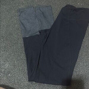 Athleta Black and Gray Leggings